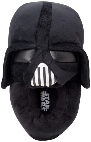 Boys' Slippers 3D Baby Yoda Plush Fuzzy Slippers - Darth Vader Slippers for Boys (Shoe Size 115), Size 1112, Darth Vader, Mandalorian