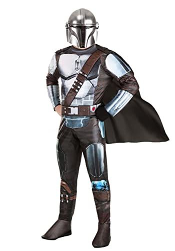 Deluxe Adult Mandalorian Costume - Officially Licensed Men's Halloween Costume (Large)