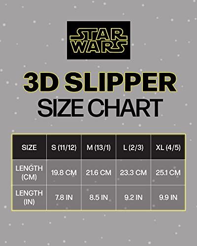 Mandalorian Boys' Slippers - 3D Baby Yoda Plush Fuzzy Slippers - Darth Vader Slippers for Boys (Shoe Size 11-5), Size 13, Yoda