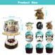 Cake Toppers - Baby Child Theme, 25pcs, for Birthday and Baby Shower Parties, Space and Mandalorian Designs