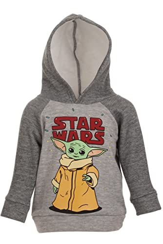 Baby Yoda Big Boys Fleece Hoodie & Pants Gray 14-16 The Mandalorian