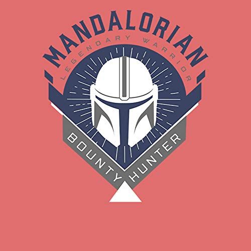 Boy's Warrior Emblem Performance Tee - The Mandalorian Red Heather Small