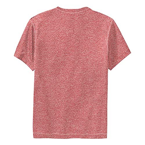 Boy's Warrior Emblem Performance Tee - The Mandalorian Red Heather Small