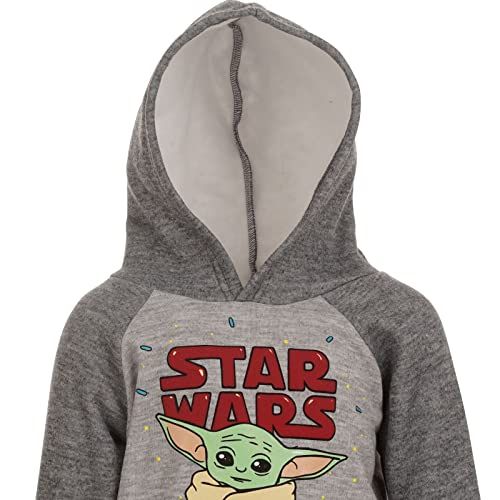 Baby Yoda Big Boys Fleece Hoodie & Pants Gray 14-16 The Mandalorian