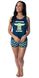 Women's The Mandalorian Baby Yoda Rather Be Napping Racerback Tank and Shorts Loungewear Pajama Set (Large) - Blue