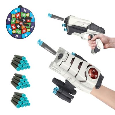 Foam Blaster Guns Nerf Pistol Armor Toy for Kids, Iron Man, Storm Trooper, Mandalorian Gun