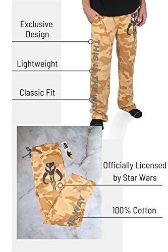 Way Pajama Lounge Sleep Pants for Men - Desert Camo, Large