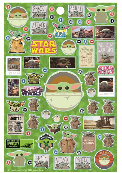 Baby Yoda The Mandalorian Sticker Book, Over 300 Stickers