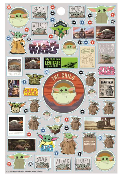 Baby Yoda The Mandalorian Sticker Book, Over 300 Stickers