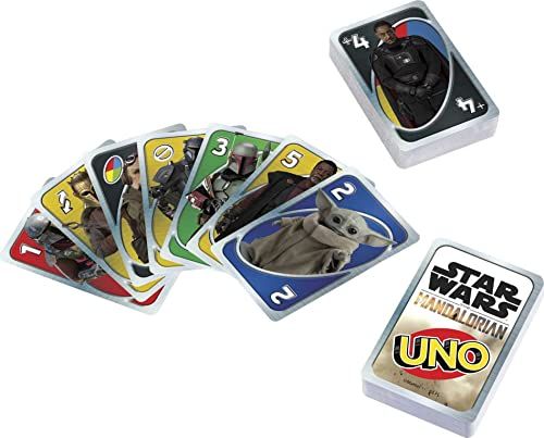 UNO The Mandalorian Game - Themed Deck in Storage Tin for Family Nights