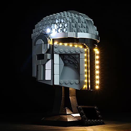 LED Lighting Kit for Mandalorian Helmet 75328 Building Model - Classic Version