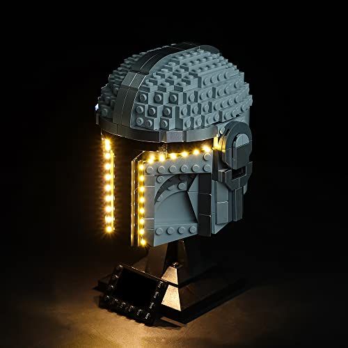 LED Lighting Kit for Mandalorian Helmet 75328 Building Model - Classic Version