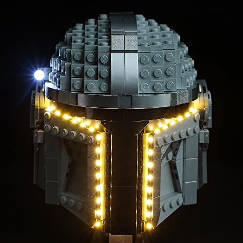 LED Lighting Kit for Mandalorian Helmet 75328 Building Model - Classic Version