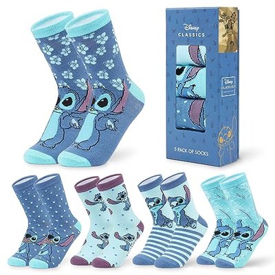 Mandalorian Stitch Women's Calf Length Socks - Featuring Mickey, Minnie, Princess, Eeyore