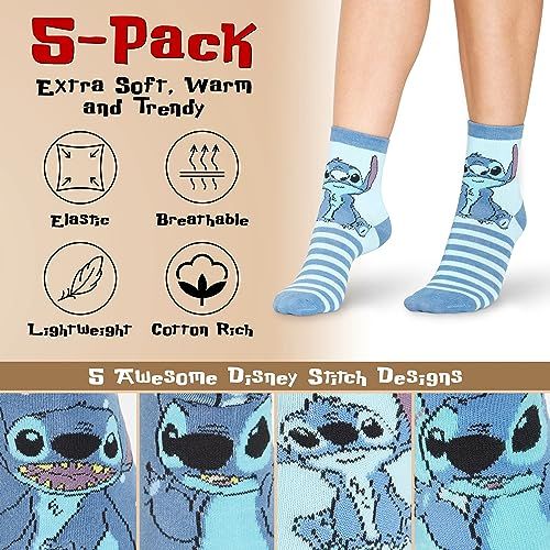 Mandalorian Stitch Women's Calf Length Socks - Featuring Mickey, Minnie, Princess, Eeyore