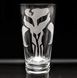 MANDALORIAN EMBLEM Engraved Pint Glass - Inspired by Mandalorian - Great Gift Idea & Decor