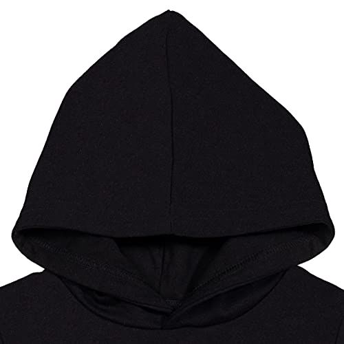 Baby Yoda Big Boys Fleece Pullover Hoodie, Black 10-12