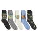 Mandalorian Men's Casual Crew Socks 5 Pack, Grey Assorted, Sizes 10-13