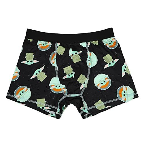 Character Mens 3pk Boxer Briefs Set - XL, Black, Mandalorian Baby Yoda