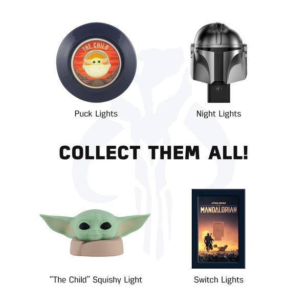 LED Night Light The Mandalorian, Star Wars, Plug-In, Projector, Kids Room