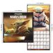 2024 Wall Calendar The Mandalorian Grogu & Push Pins