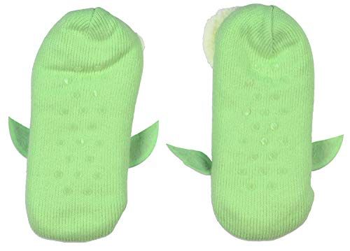 Women's Sherpa Lined Slipper Socks - No-Slip Sole, Mandalorian Baby Yoda