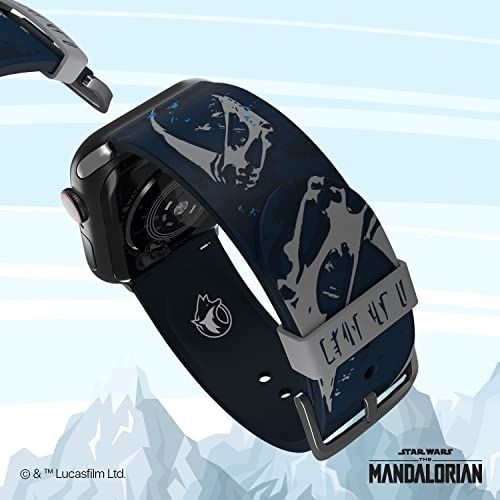 The Mandalorian Beskar Armor Smartwatch Band - Officially Licensed, Compatible with Every Size & Series of Apple Watch (watch not included)