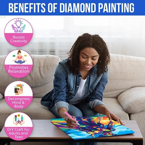 Diamond Painting Kit, The Mandalorian Baby Yoda, 5d Disney Crafts for Adults