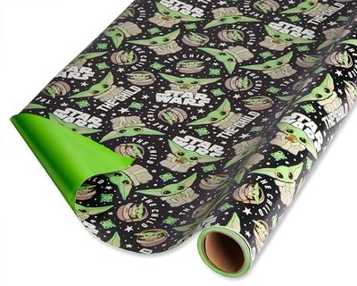 Wrapping Paper Mandalorian The Child/Baby Yoda, 75 sq. ft. Roll