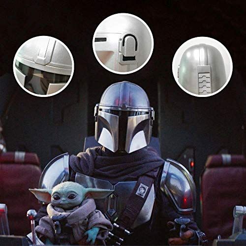 SW Halloween Cosplay Costume Helmet - The Mandalorian Helmet Injection Molded Model PVC Mask