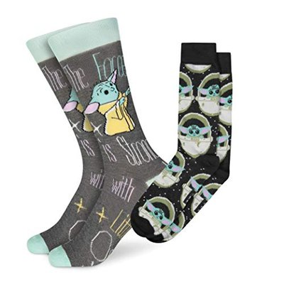 Baby Yoda Socks, The Child Novelty Socks for Adults 2-Pack