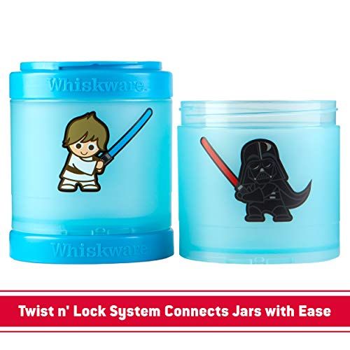 Stackable Snack Containers, 3 Cups for School/Travel, Baby Yoda Grogu and The Mandalorian Helmet