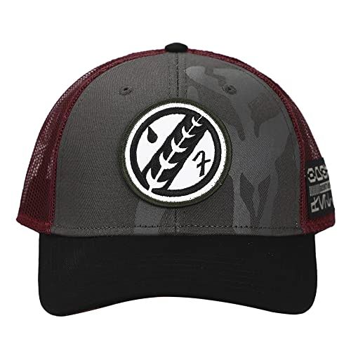 Mandalorian Crest Embroidered Patch Trucker Hat Gray