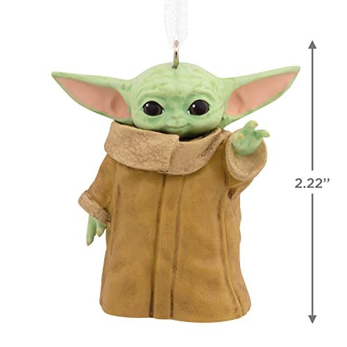 Baby Yoda Grogu Resin Ornament - Mandalorian Christmas Decor