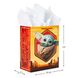 HALLMARK Large Gift Bag 13" with Tissue Paper, Baby Yoda The Mandalorian, for Various Occasions