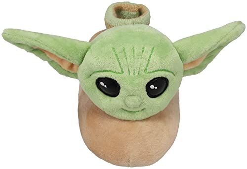 Baby Yoda Toddler Slippers - The Mandalorian Grogu Fullbody Socktop, Green (Toddler Size 5/6)