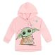 Big Girls Pullover Fleece Hoodie and Leggings Outfit Set The Mandalorian, Pink/Green 10-12