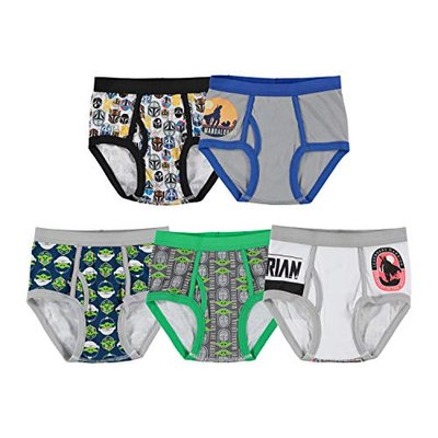 Baby Yoda 100% Cotton Briefs The Mandalorian, Athletic Boxer Briefs, Assorted Sizes