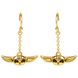 Grogu Gold Plated Dangle Earrings - Official License, The Mandalorian