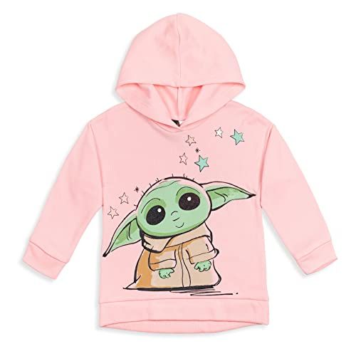 Little Girls Pullover Fleece Hoodie and Leggings The Mandalorian The Child Outfit Set Pink/Green 7-8