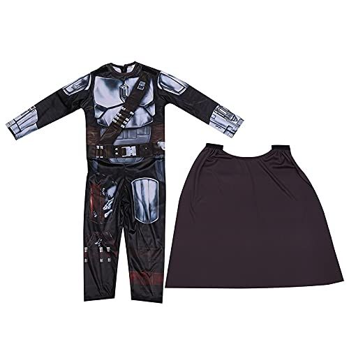 Costume for Kids with Mask and Cloak - Halloween Cosplay Holiday Party Outfits, Medium(57 Years)