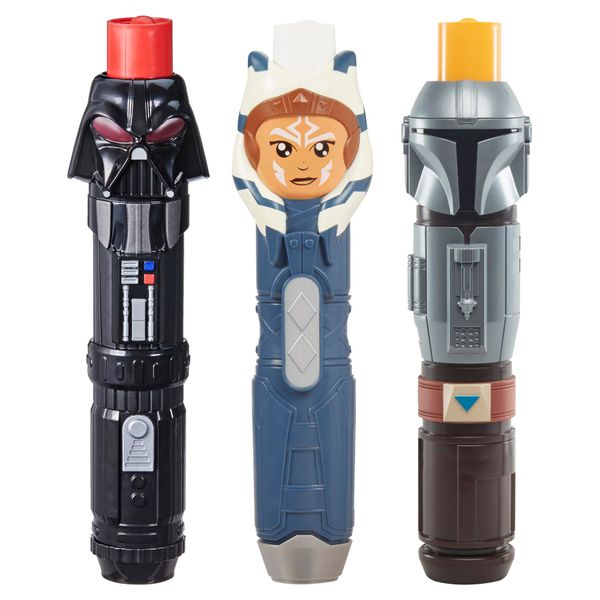 Lightsaber Squad 3Pack - The Mandalorian, Ahsoka & Vader for Ages 4+