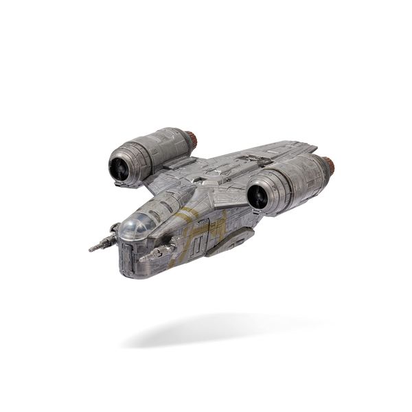 Micro Galaxy Squadron Razor Crest Starship 7" with Mandalorian, Greef Karga & Grogu Figures