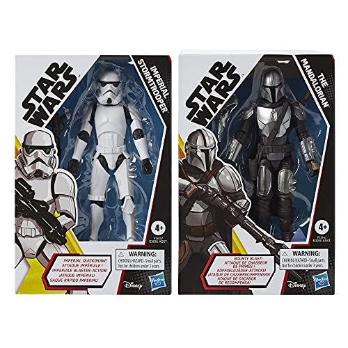 Galaxy of Adventures Mandalorian & Grogu Figures with Blasters 2 Pack