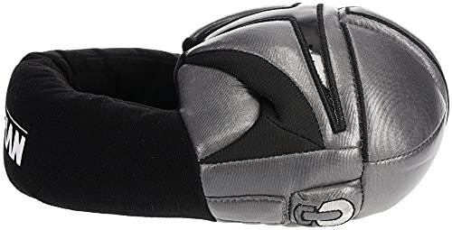 Boys Mandalorian Slipper Full Body Mando Helmet Grey/Black Size 12-13