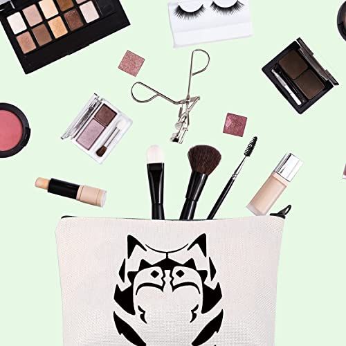 Ahsoka Tano Makeup Bag - Wars Movie Inspired Cosmetic Bag, Mandalorian Gift, Clone Wars Zipper Pouch (Ahsoka Tano)