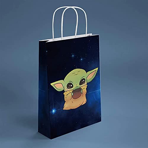 Baby Yoda Theme Birthday Party Decorations Gift Bags, 16 Pack