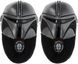 Boys Mandalorian Slipper Full Body Mando Helmet Grey/Black Size 12-13