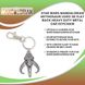 Mandalorian Mythosaur Logo Keychain - Metal, 3D, Heavy Duty, for Car and Backpack, Novelty Accessory