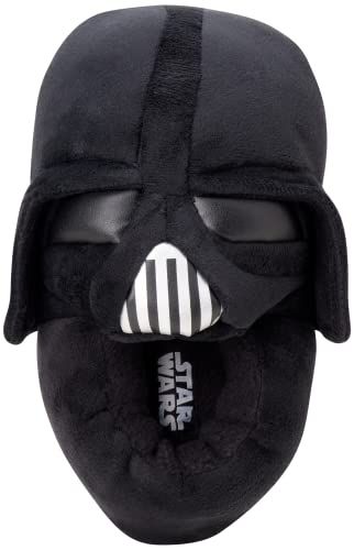 Boys' 3D Baby Yoda Slippers, Darth Vader, Shoe Size 11-5